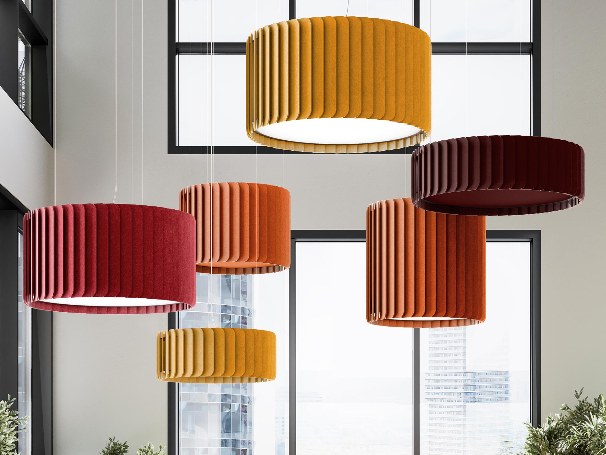 A quiet environment is a human need. Studies have shown that excessive noise can increase stress hormones that make us ill, distract us, and be isolating by hindering personal communication. This month, we're featuring some of our favorite manufacturers that offer acoustic lighting solutions to help you control high noise levels and vibration. And these luminaires are beautiful - check out this selection below.