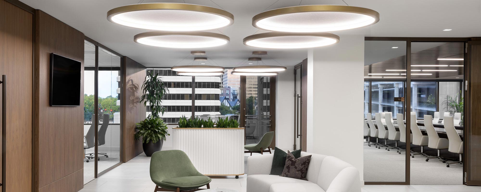 Acoustic lighting is an essential part of creating comfortable, balanced environments. This month, we featured four acoustic solutions that help commercial spaces not only look good but sound better! From curvy pendants to sleek baffles, these fixtures work harmoniously to reduce noise and deliver stunning illumination. Keep reading to learn how these acoustics can enhance your lighting design.